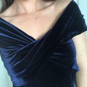 Zara Dresses - Navy Velvet Zara Semi Formal Dress Zara Dresses - Navy Velvet Zara Semi Formal Dress